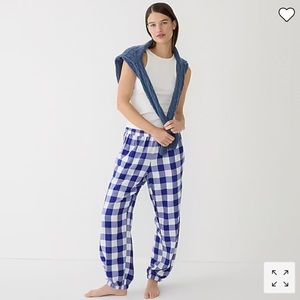 J. Crew Buffalo Check Flannel Pajama Jogger